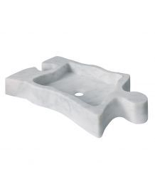 Lavabo Puzzle Stone Bianco 69x44,5 cm