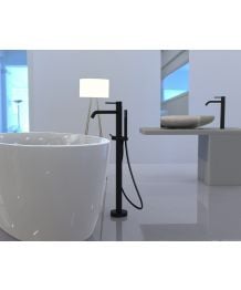 Miscelatore vasca freestanding Paffoni Light Nero Opaco