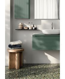Set Mobilier Suspendat Baie Idea Stella Liko 90 cm Alb Cu Oglinda+Aplica