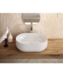 Lavabo ovale da appoggio Gio Evo 60x40 cm