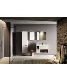 Mailbu Mobile Bagno Sospeso con Specchio L90 cm