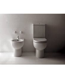 Vaso Monoblocco E Bidet Azzurra Nuvola Bianco Lucido 