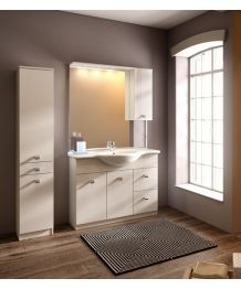 Set Mobili Bagno Completo Still White L105 cm