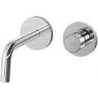 Miscelatore ad incasso per Lavabo a Muro Serie JO Cromo 123 mm
