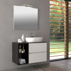 Set Mobilier Baie Suspendat Harmony Urban Alb 90 cm